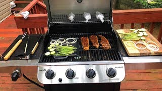 CharBroil Performance 475 4Burner Grill Review [upl. by Reilamag]