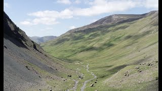 Honister Pass by drone in The English Lake District [upl. by Allen]