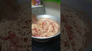 VERY SIMPOL SPAGHETTI food shorts subscribe [upl. by Iruam]