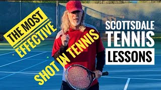 One Minute Tennis Tip  The quotMOST EFFECTIVEquot Shot in Tennis [upl. by Gerrald]