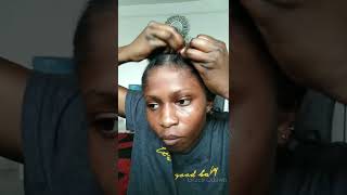 How to cornrow your own hair for beginners Didi Inward Cornrow naturalhairshorts Cornrow4chair [upl. by Aneelak793]