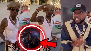 Jada P SEIZE Wizkid Phone as Wizkid Mock Davido New Song Wizkid Leak New Song in Listening Party [upl. by Cartie160]