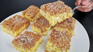 Apfelkuchen Rezept mit Streusel am Blech  schnell und einfach [upl. by Llertnod]