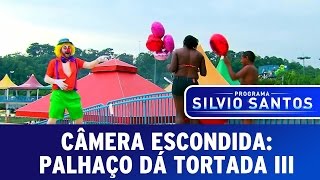 Câmera Escondida Palhaço Dá Tortada III Clown Prank  SBT [upl. by Lifton]