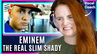 The Song He Didn’t Want To Write  Vocal Coach Analysis  Eminem’s The Real Slim Shady [upl. by Jonme]