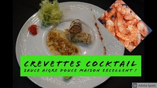 Crêpe farcie au Cocktail de Crevettes sauce Aigre Douce [upl. by Rosenzweig]