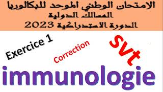 immunologie  correction exercice rat 2023 svt [upl. by Chloe]