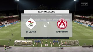 ⚽ Leuven vs Kortrijk ⚽  Belgian Pro League 12092021  Fifa 21 [upl. by Lanza]