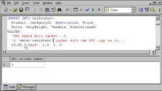 SQL SERVER Tutorial  TSQL Inserting Data  Identity Values  Delimiters  Insert Multiple Rows [upl. by Almire]