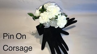 How To Make A Wedding Corsage  Making a prom Corsage easy DIY [upl. by Ayouqat]