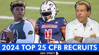 Top 25 Recruits In 2024 College Football Recruiting Class amp Where They Committed Before Signing Day [upl. by Kenney]