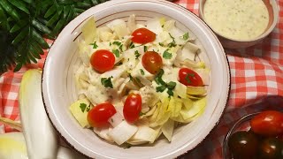 Salade dendives sauce Yaourt Grec et moutarde à lancienne  endive salad with its yogurt sauce [upl. by Akir]