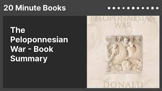 The Peloponnesian War  Book Summary [upl. by Anali]