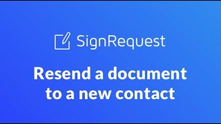 How to resend an esignature document to a different email address [upl. by Jennilee]