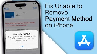 Fix Unable to Remove Payment Method because Active Subscription on iPhone 2023 [upl. by Bergren]