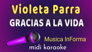 Violeta Parri  GRACIAS A LA VIDA  karaoke [upl. by Eegnat]