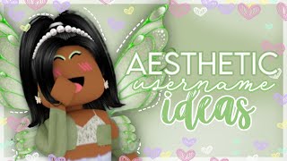 Aesthetic Roblox Usernames  Tips  2022  Untaken  sqturncse ♡ [upl. by Zenobia]