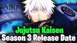 Jujutsu Kaisen Season 3 Release Date  Rumors amp Updates [upl. by Cochran]