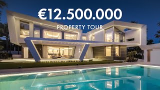 Inside €12500000 Villa Sapphire  MOST Modern Villa in Los Monteros Playa Marbella [upl. by Hallie]