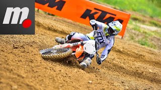 KTM Motocross 2019  Presentación  Primera Prueba  Test  Review en español [upl. by Alaham]