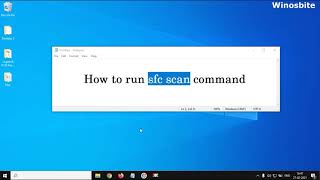 How to run sfc scannow Command in Windows 10 [upl. by Dyer]