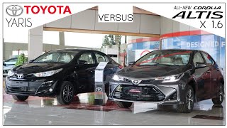 Toyota Corolla Altis 16 Special Edition VS Yaris Ativ X 15 Detailed Comparison with Price [upl. by Dela175]