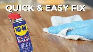 Quick Fix For Squeaky Floors with WD40 [upl. by Almeta]