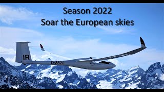 Gliding Season 2022  Soar the European Skies  Ventus2a [upl. by Chamberlain]