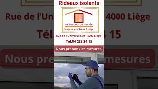 Rideaux isolants à Liège [upl. by Ettigdirb30]