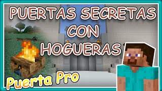 🤓 PUERTAS SECRETAS CON HOGUERAS 💡  Redstone Minecraft 115 [upl. by Ynneb]