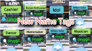 How to Get New Name Tags Part 7  Play Together Idol Cashier Homemaker Dancer Million Seller [upl. by Orthman]