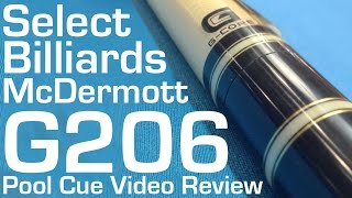 McDermott G206 Pool Cue  Select Billiards Video Review [upl. by Scherle]