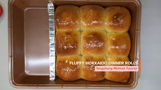 Fluffy Hokkaido Dinner Rolls  Tangzhong Method Tutorial [upl. by Essile41]