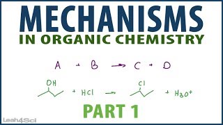 Intro to Orgo Mechanisms Nucleophilic Attack and Loss of Leaving Group [upl. by Gellman911]