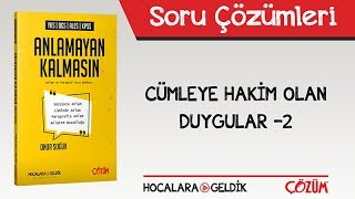 Anlamayan Kalmasın  Cümleye Hakim Olan Duygular 2 Soru Çözümleri [upl. by Eelarat516]