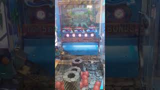 Winning jackpot of 500 coins on a coin pusher still doesnt win the prize at butlins minehead [upl. by Amsden]