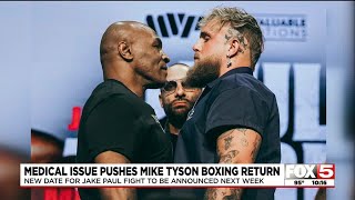 Medical issue pushes back Mike Tysons return to boxing [upl. by Ettigirb]