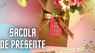 DIY Como Fazer SACOLA Papel Kraft [upl. by Aip110]