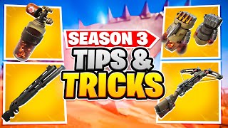 12 Best Tips amp Tricks in Fortnite Season 3 Best New Strats [upl. by Hplodnar]