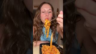 Eat bolognese with me eatwithme bolognese pasta pastagirl mukbang [upl. by Auqenat]