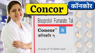 Bisoprolol Fumarate 5mg In Hindi  Concor 5mg Tablet Uses  Concor 5  Bisoprolol 5 Mg  Concor 5mg [upl. by Ataynik]