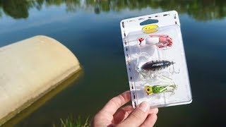 100 Year Old WALMART Topwater Fishing Kit Challenge HUGE BASS [upl. by Mintz]