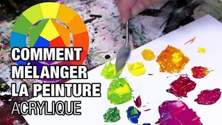 🎨 COMMENT faire des MÉLANGES de PEINTURE acrylique  Cours de peinture [upl. by Cia]