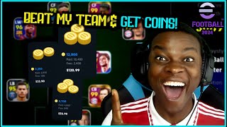 BEAT MY OLD PES TEAM amp I BUY YOU eFOOTBALL COINS🎁ep11 [upl. by Nnylannej]