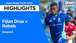 Fijian Drua v Rebels Highlights  Round 6  Super Rugby Pacific 2023 [upl. by Nahsrad]