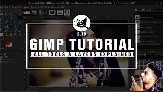 Gimp tutorial  All tools layers explained  Gimp tutorial in hindi [upl. by Asi812]