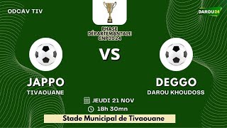 322 DE FINALE DEPARTEMENTALE ASC JAPPO DE TIVAOUNE VS ASC DEGGO DE DAROU KHOUDOSS [upl. by Cimah]