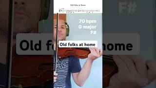 Old Folks At Home violin tutorial violin music tuneaday [upl. by Leisam]