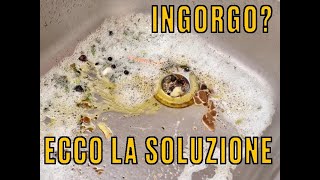 Come disotturare lo scarico del lavabo della cucina [upl. by Atnauqal]