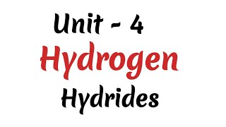 Hydrides  Hydrogen  Unit  4  TN class 11chemistry  in Tamil [upl. by Dare]